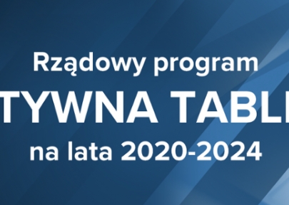 Rządowy Program  AKTYWNA TABLICA  na lata 2020-2024