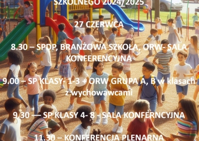 ZAKOŃCZENIE ROKU SZKOLNEGO 2024/2025