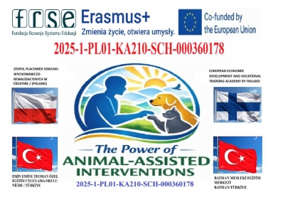 Interwencje wspomagane przez zwierzęta - ERASMUS +